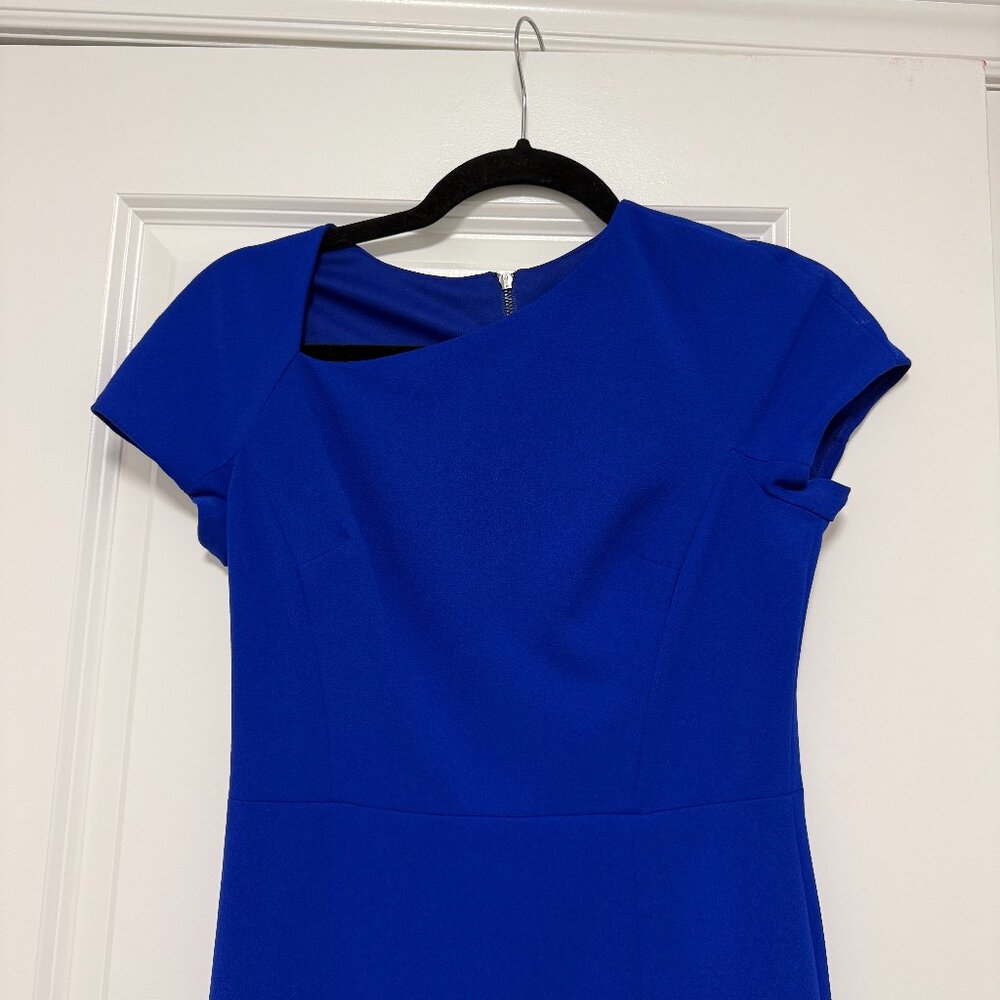 Maggy London Asymmetrical Pencil Cocktail Dress